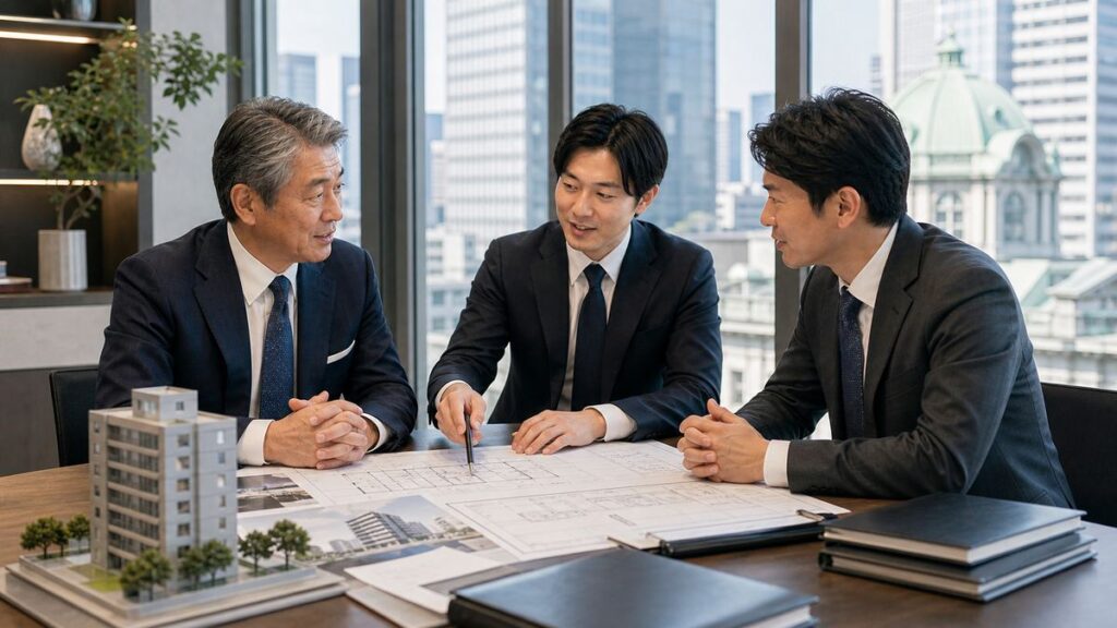 日本橋周辺の不動産保有会社・店舗ビル承継を想定したM&A事例のアイキャッチ