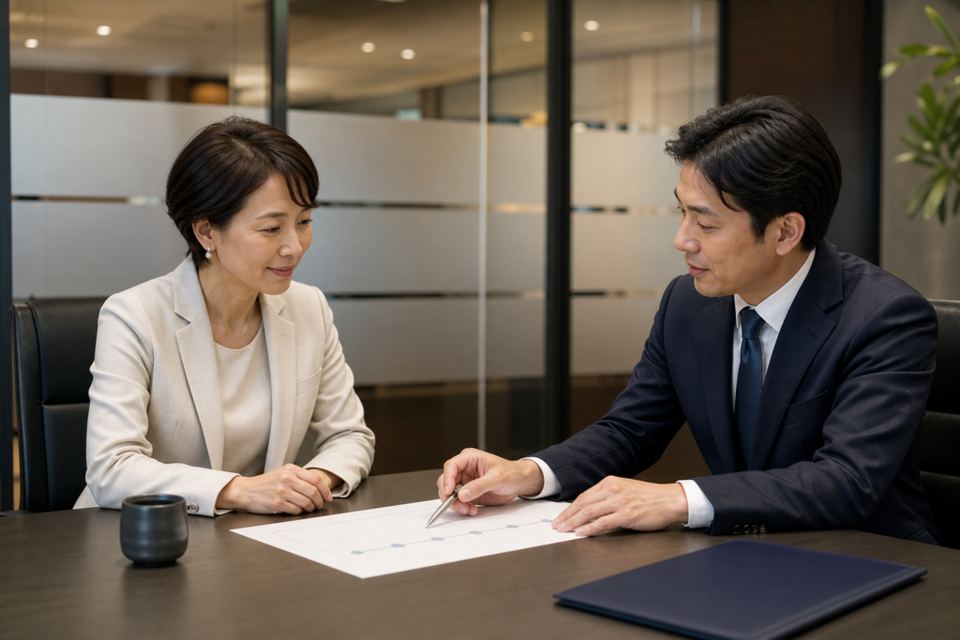 日本橋周辺企業のM&A相談風景